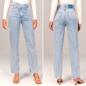 Abercrombie & Fitch Sky Blue Straight Leg Jeans